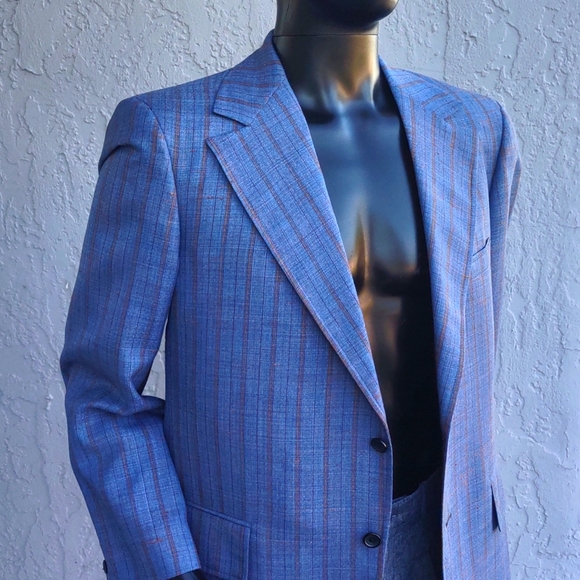 Manstyle Vintage 70's Check/Plaid Lux Blazer - Picture 1 of 17